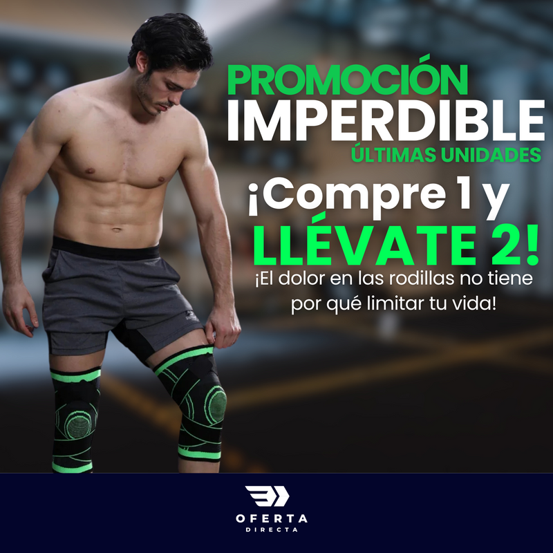 PROMOCIÓN IMPERDIBLE - Compra 1 y Llévate 2 - Rodillera de Alta Compresion 4D™