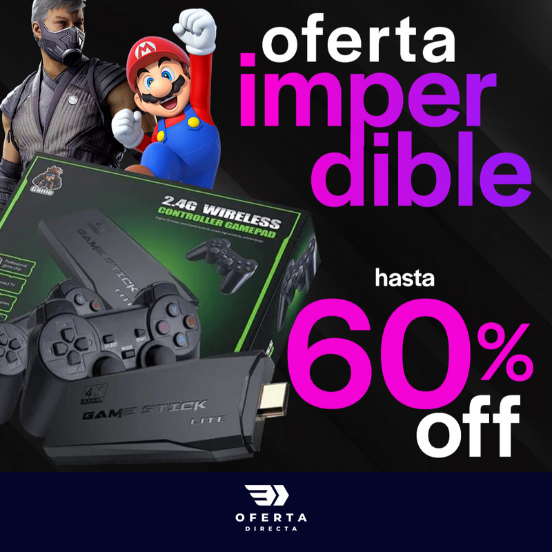 Oferta de Navidad - Vídeo Juego 4k Retrô 20.000 Juegos - GameStick™